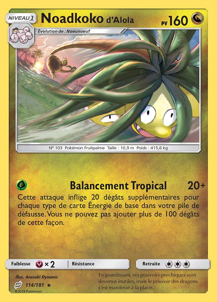 Noadkoko d'Alola 114/181 — Duo de Choc