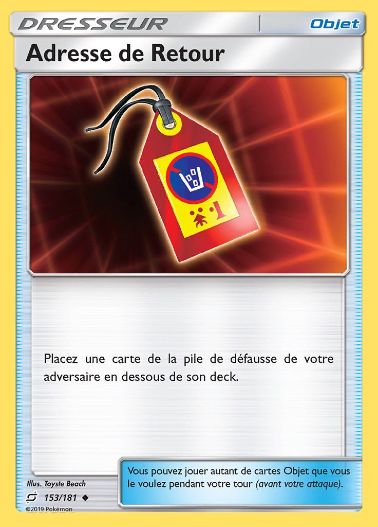Adresse de Retour 153/181 — Duo de Choc