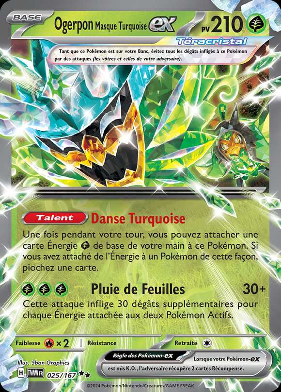 Ogerpon Masque Turquoise-ex 025/167 — Mascarade Crépusculaire