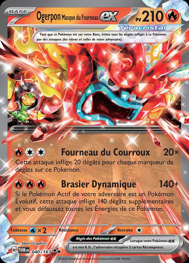 Ogerpon Masque du Fourneau-ex 040/167 — Mascarade Crépusculaire