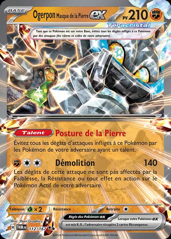 Ogerpon Masque de la Pierre-ex 112/167 — Mascarade Crépusculaire