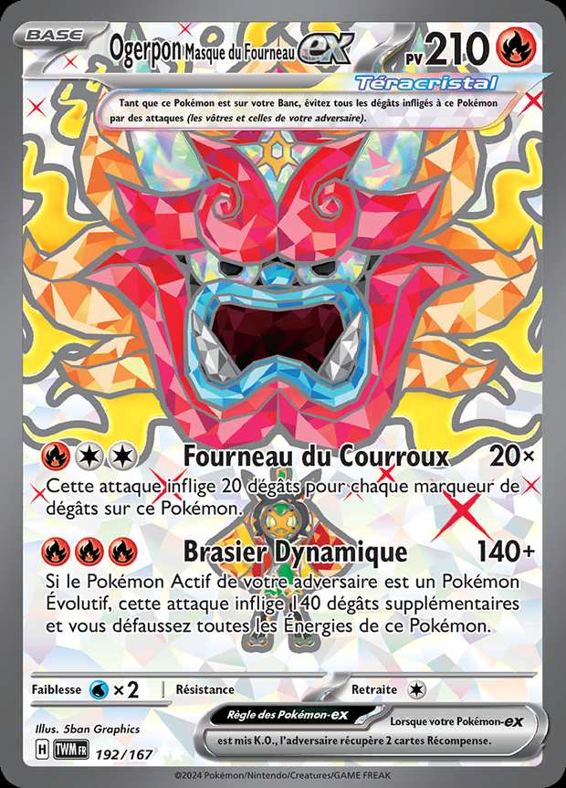 Ogerpon Masque du Fourneau-ex 192/167 — Mascarade Crépusculaire