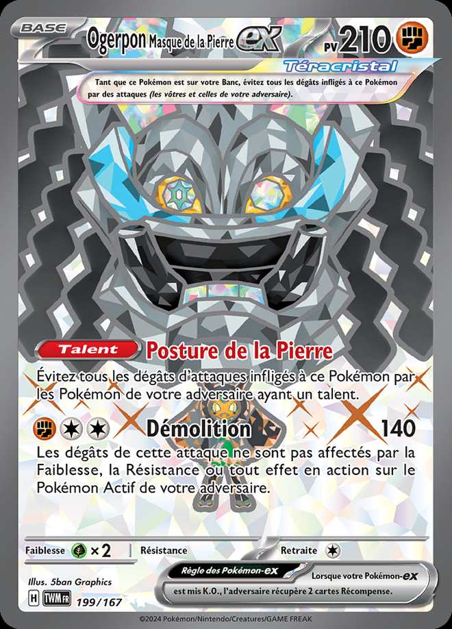 Ogerpon Masque de la Pierre-ex 199/167 — Mascarade Crépusculaire