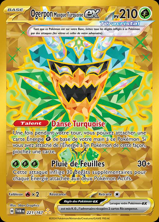 Ogerpon Masque Turquoise-ex 221/167 — Mascarade Crépusculaire
