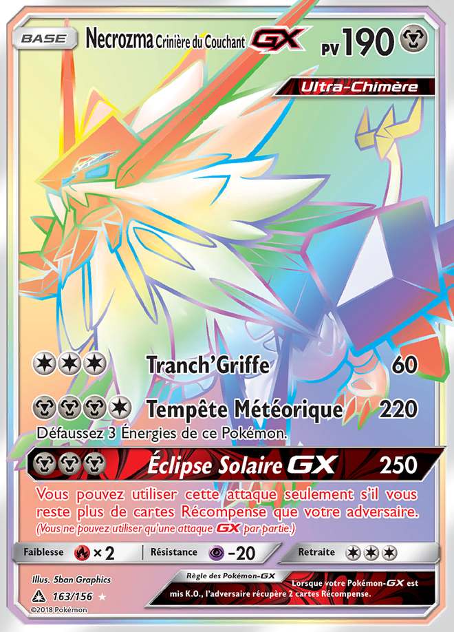 Necrozma Crinière du Couchant-GX 163/156 — Ultra-Prisme