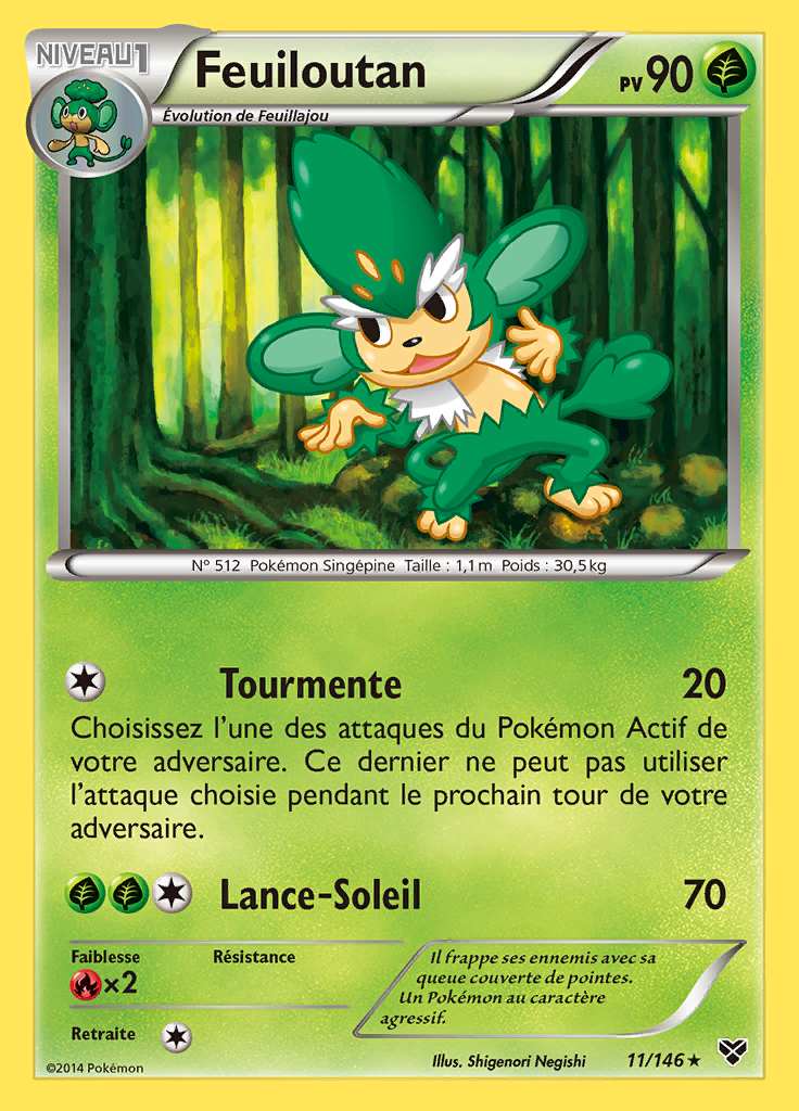 Feuiloutan 011/146 — XY