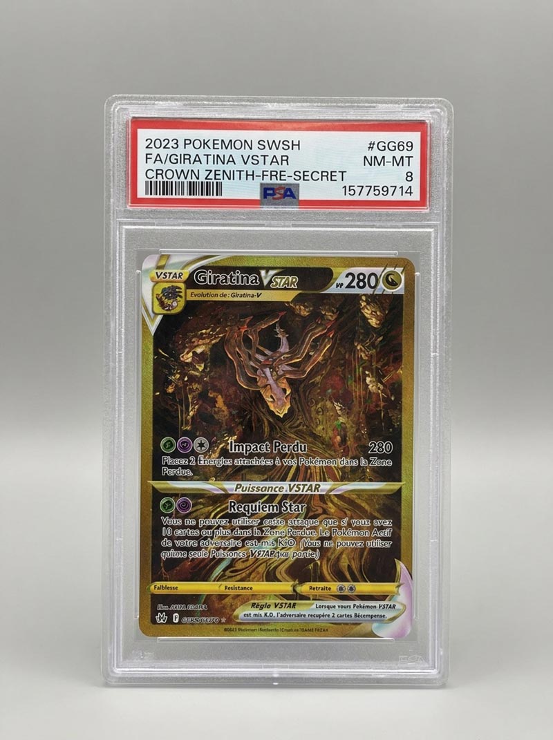 Giratina VSTAR GG69/GG70 Zénith Suprême PSA 8 FR