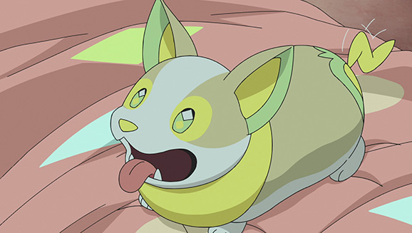 Voltoutou sur un lit dans la série Pokémon